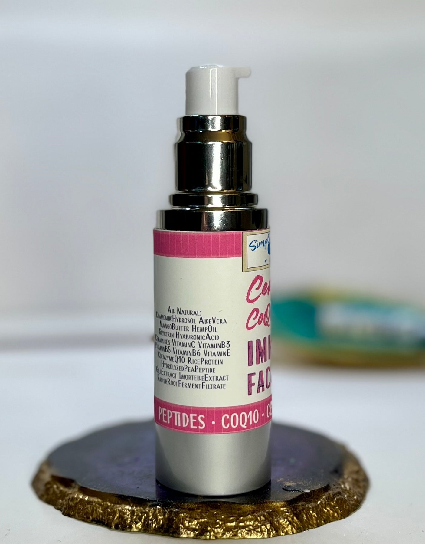 IMMORTAL Face Cream • Ceramides, CoQ10, Phyto Stem Cells, Goji Berry | Clean All-Natural Anti-Aging Face Lotion