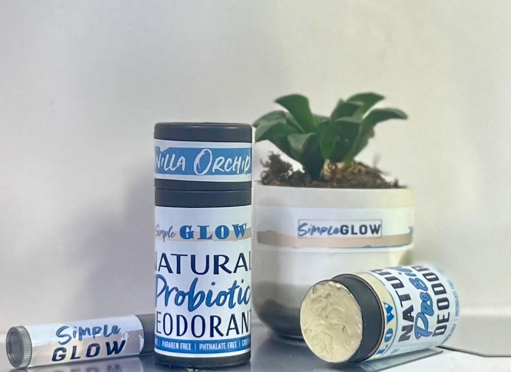 Natural Probiotic Deodorant + Magnesium, Zinc (small) - Strong, Sensitive Skin Formula- No Baking Soda | Organic Zero-Waste & Custom Scents
