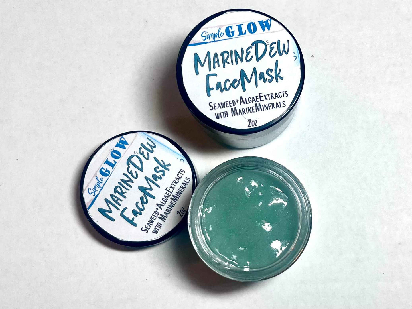 MarineDew Seaweed Hydrating Face Mask • All-Natural Anti-Aging Facial Gel Treatment