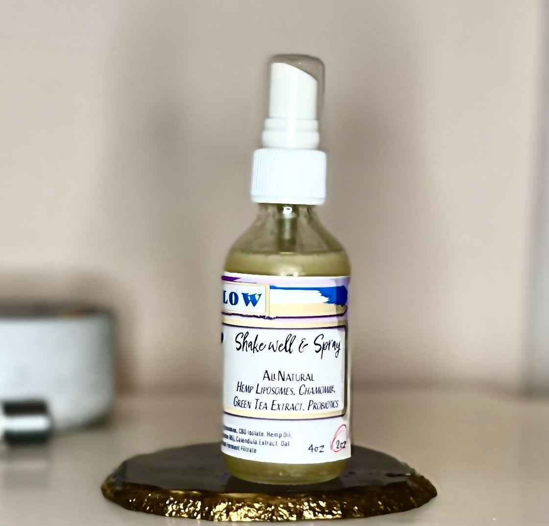 CHILL Soothing CBD Essence Spray w/Hemp Liposomes Chamomile, Green Tea • Calming + Anti-Aging Hydration Spray