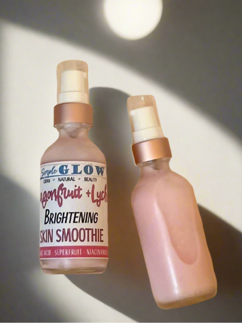 Dragonfruit-Lychee Superfood Smoothie w/Liposomal Vitamin C, Niacinamide, Hyaluronic Acid | Brighten, Anti-Aging + Even Tone
