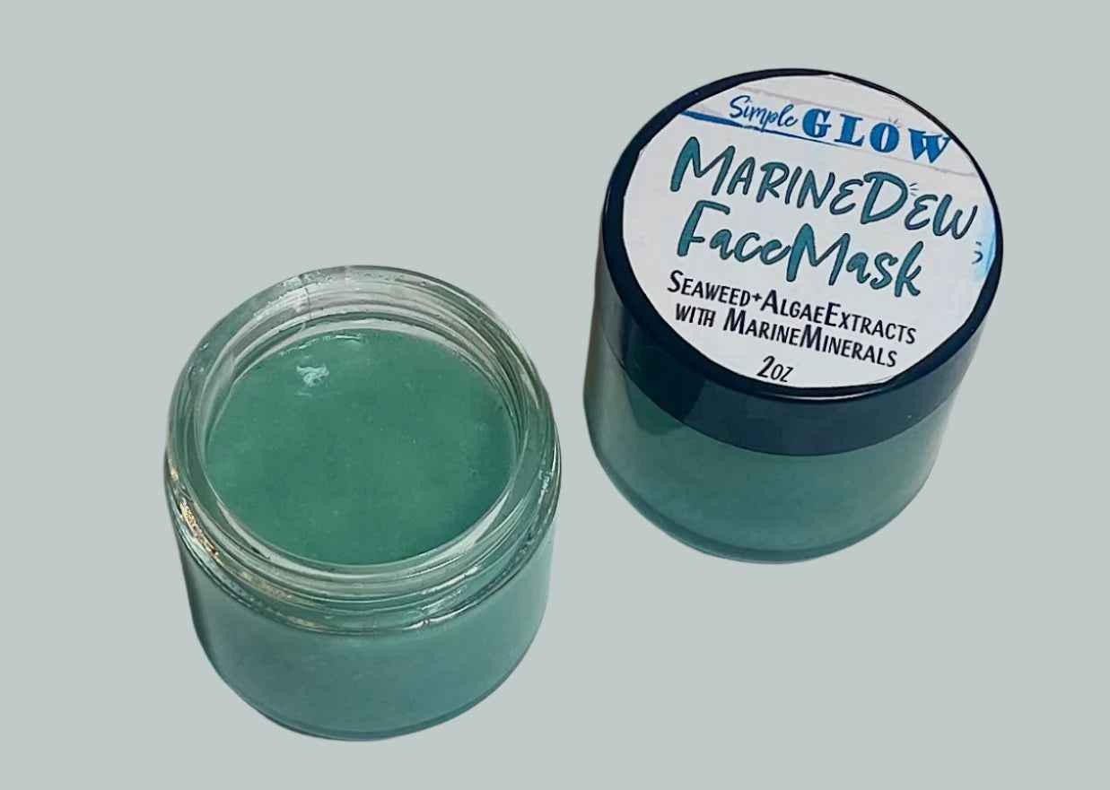 MarineDew Seaweed Hydrating Face Mask • All-Natural Anti-Aging Facial Gel Treatment