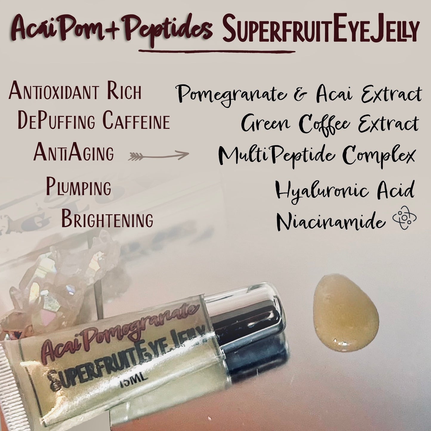 Anti-aging peptide eye gel