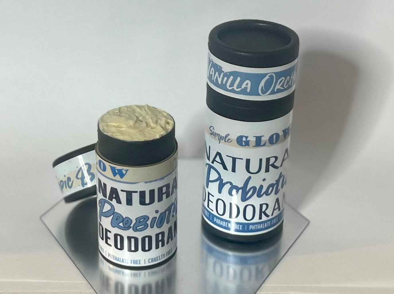 Natural Probiotic Deodorant + Magnesium, Zinc (small) - Strong, Sensitive Skin Formula | Organic Zero-Waste & Custom Scents