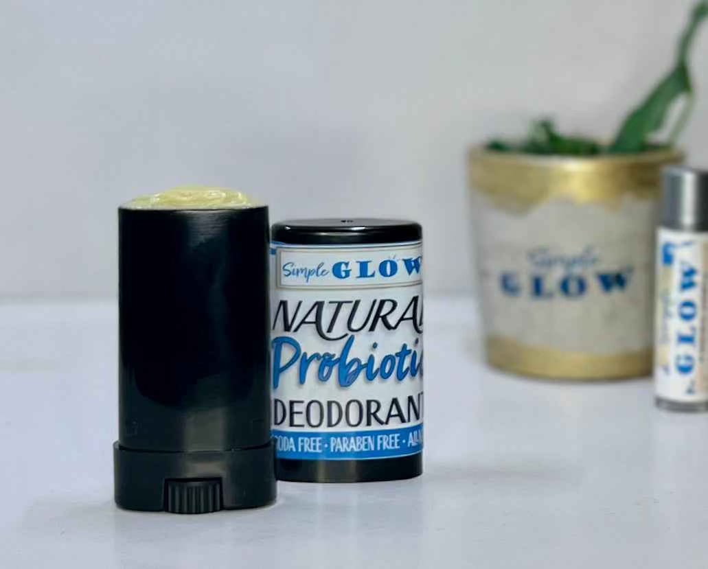 Natural Probiotic Deodorant (Sample) w/Magnesium, Zinc - Sensitive Skin Formula • Baking Soda-free Organic Deodorant • Custom Scents
