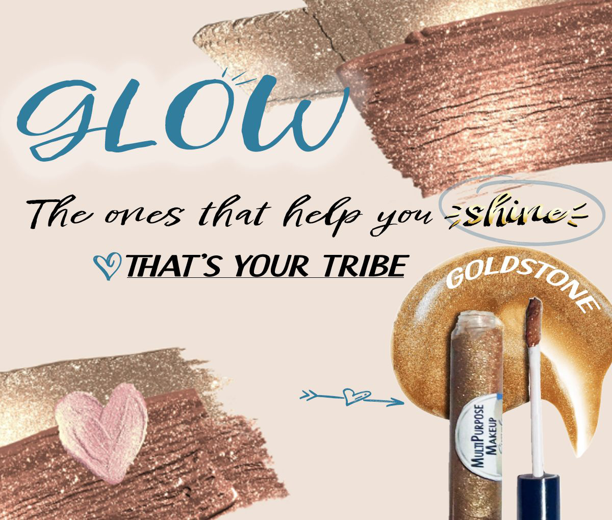 GoldStone ColorMousse - Multipurpose Lip, Cheek, Eye Makeup • Pore-Friendly, Clean, Natural Makeup - Simple Glow Skincare
