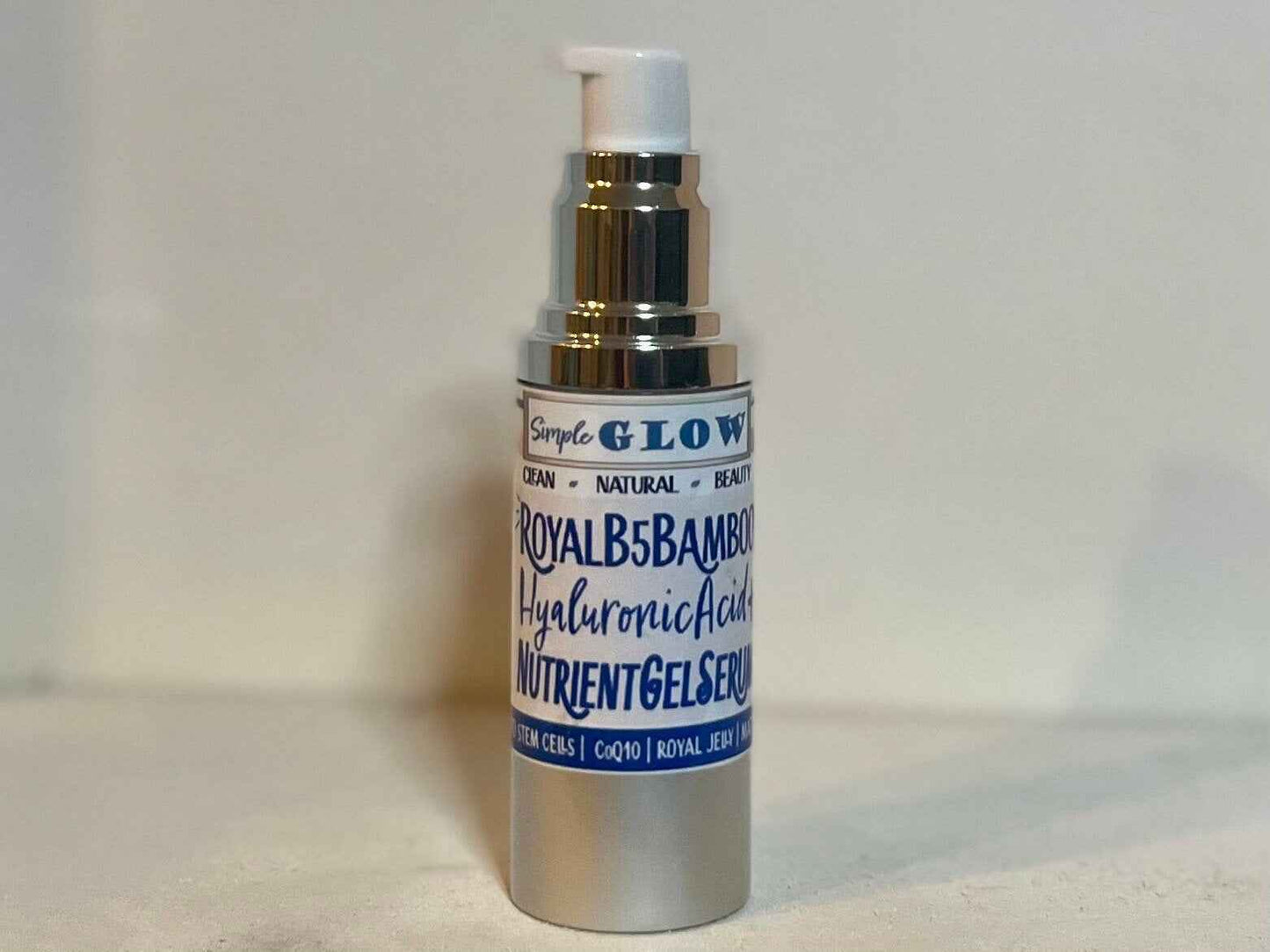 RoyalB5 Facial HydroGel - Hyaluronic Acid, Peptides, Stem Cells, B5, Royal Jelly, CoQ10 • Anti-Aging Hydrating Nourishing Serum