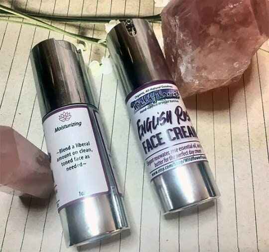 Rose Face Cream- Anti-Aging Moisturizer w/Collagen Peptides, Silk • SPF Option | Natural Moisturizer