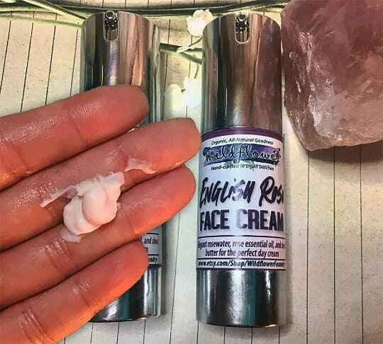 Rose Face Cream- Anti-Aging Moisturizer w/Collagen Peptides, Silk • SPF Option | Natural Moisturizer