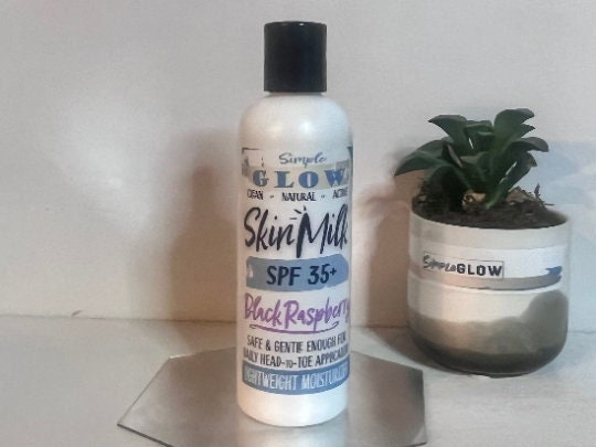 Natural SkinMilk Face & Body Lotion w/SPF Option • Lightweight Head-to-Toe Moisturizer -- Custom Scents