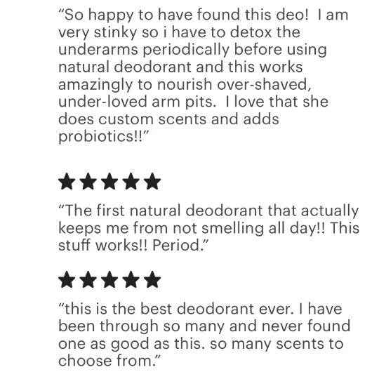 Natural Probiotic Deodorant + Magnesium, Zinc (small) - Strong, Sensitive Skin Formula | Organic Zero-Waste & Custom Scents