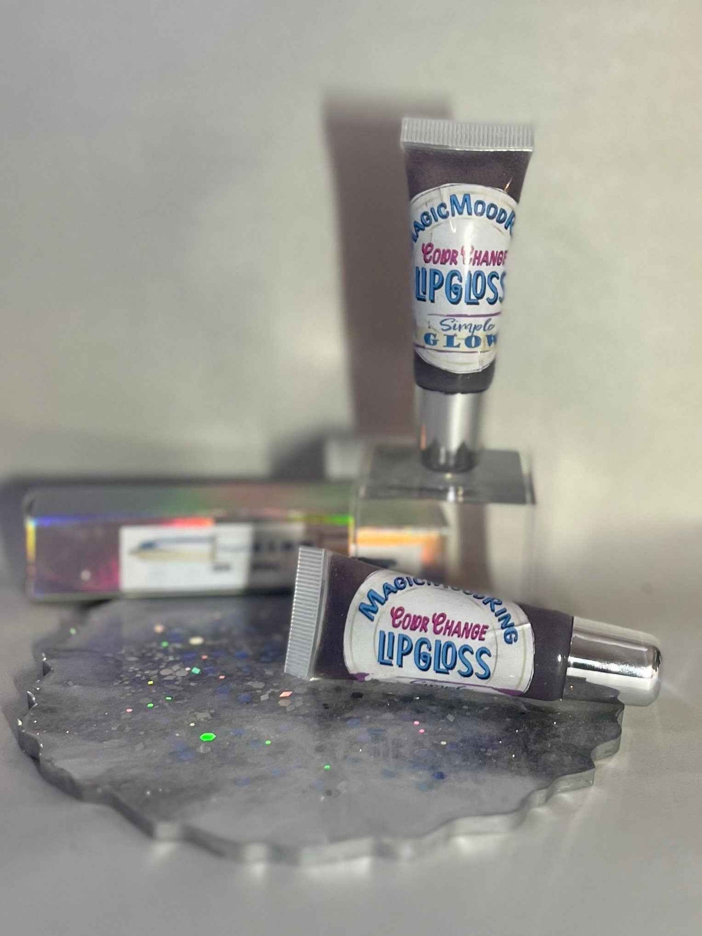 Mood Ring Color-Changing Lip Gloss- NonSticky High-Shine Lip Tint • All-Natural Lip Moisturizer & Color