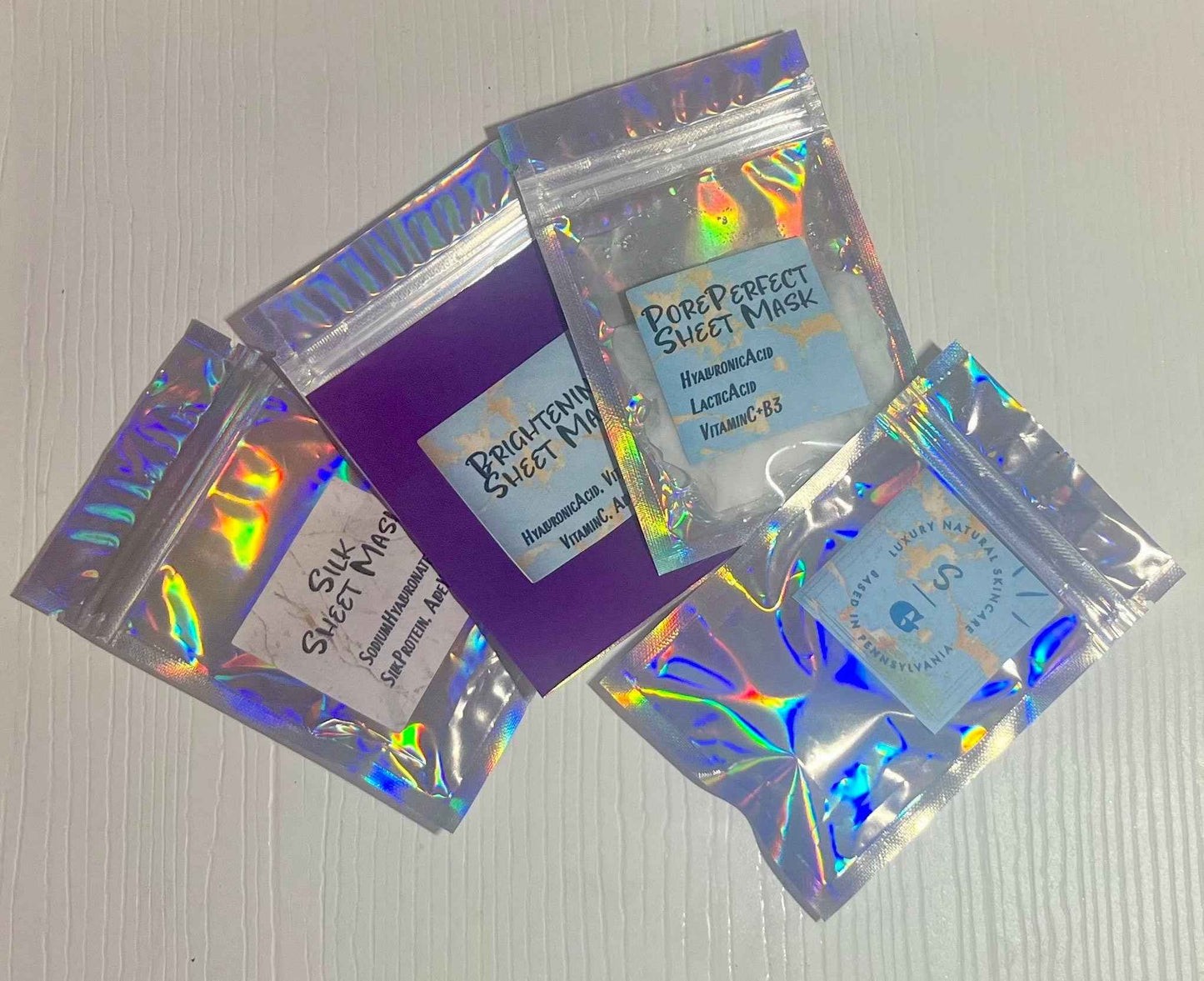 Active Hydrating Sheet Masks - Choice of Options | Luxe Anti-Aging, Brightening, Exfoliating, Soothing Face Masks