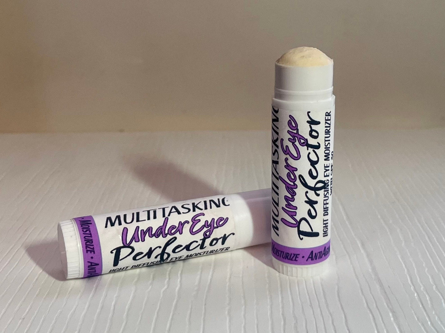 Multi-Tasking Under Eye Perfecter - Airbrush Finish Eye Moisturizer | Tinted Blur for Dark Circles, Wrinkles | Zero-Waste Organic Natural