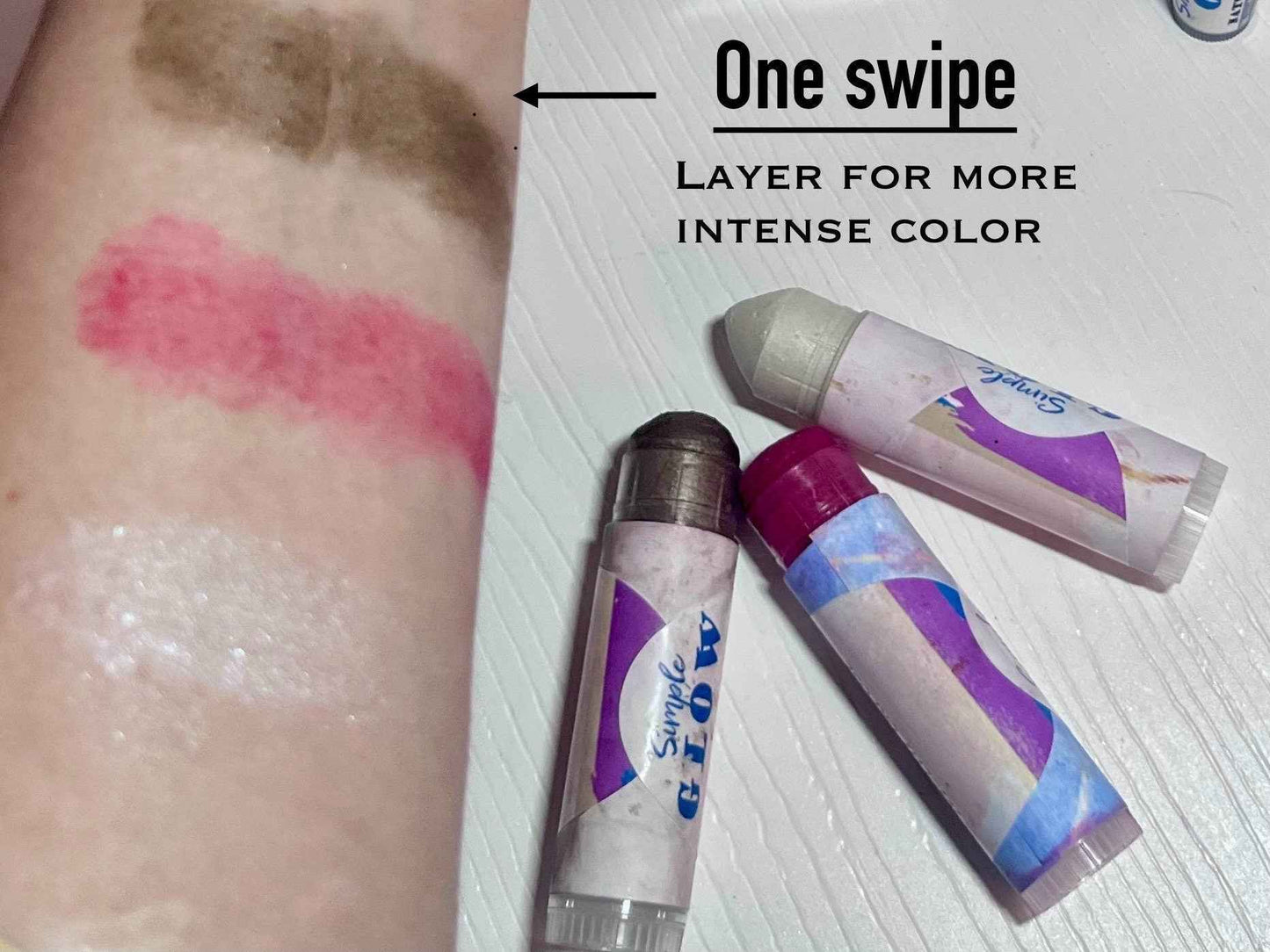 TRIO ColorCrayon - Multipurpose Highlighter, Contour, Blush for Lip, Cheek, Eye Makeup - Long-Lasting Natural Makeup