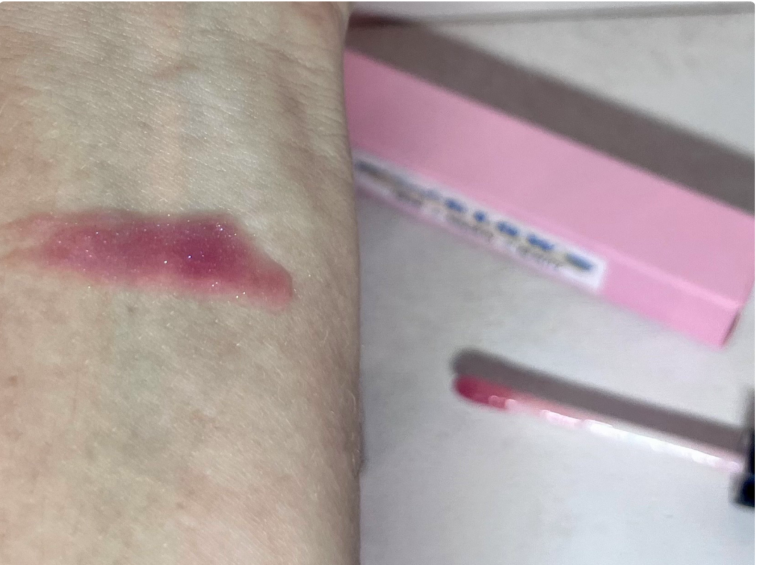 PeachShimmer Plumping Lip Oil w/Vitamin C, HyA, CoQ10 - All-Natural Plumping Lip Gloss