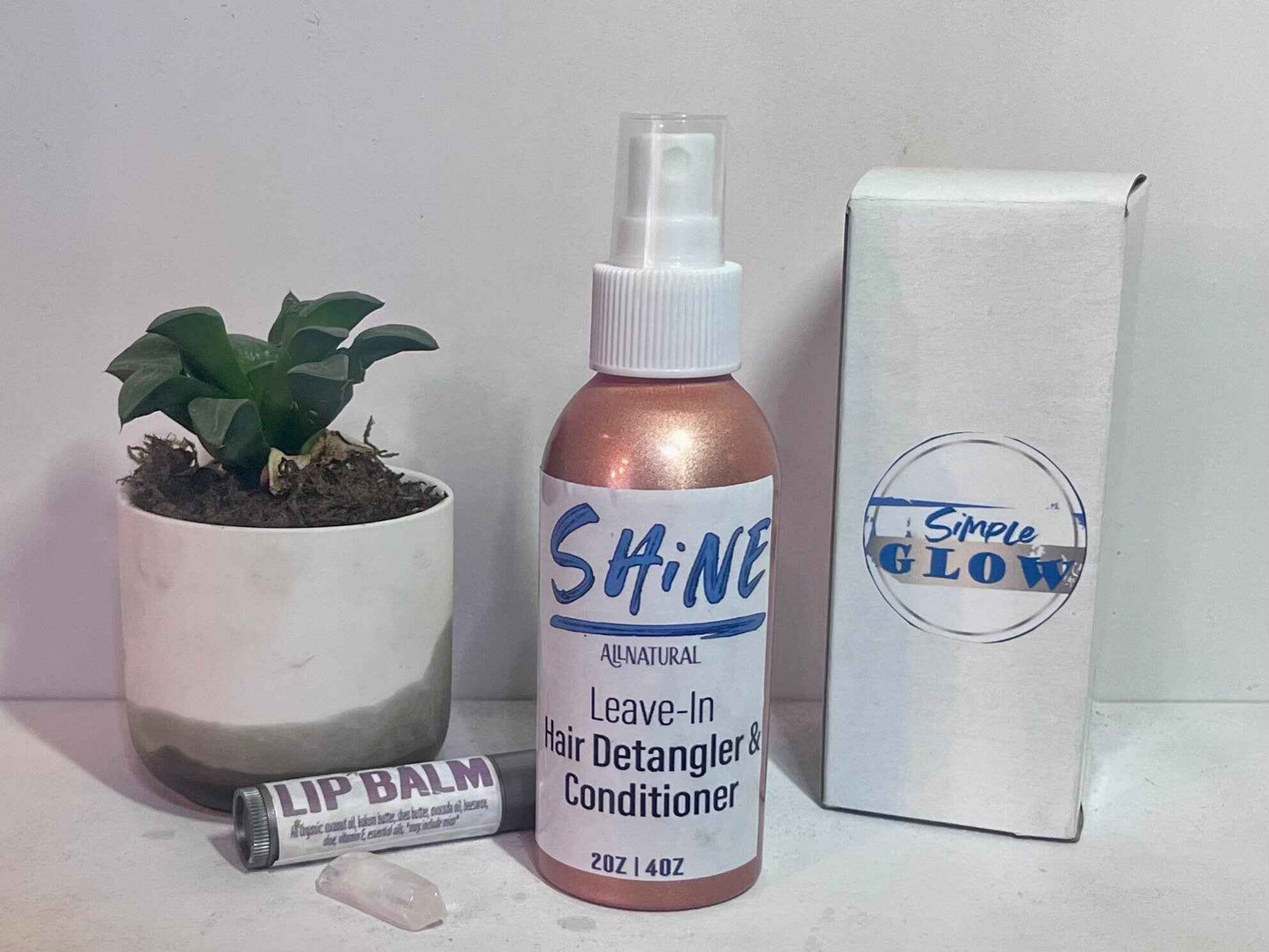SHINE Hair Conditioning Spray with Panthenol, Silk, Bamboo - Smooth, Strong, Shiny Hair, Tames Frizz, Custom Scents