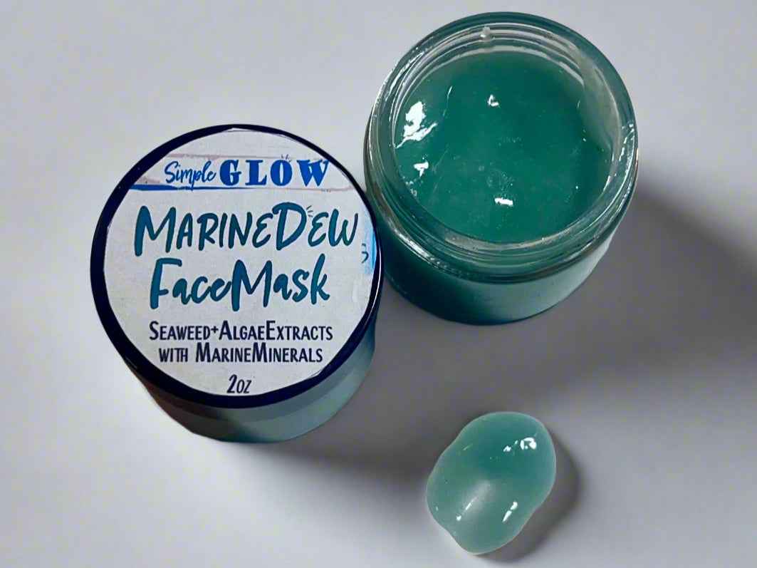 MarineDew Seaweed Hydrating Face Mask • All-Natural Anti-Aging Facial Gel Treatment