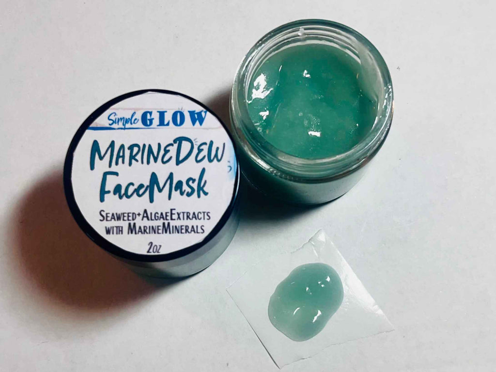MarineDew Seaweed Hydrating Face Mask • All-Natural Anti-Aging Facial Gel Treatment