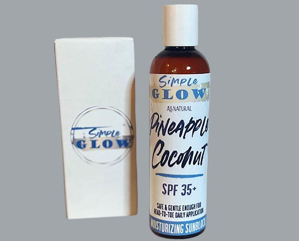 Simple Glow PineappleCoconut Sunscreen