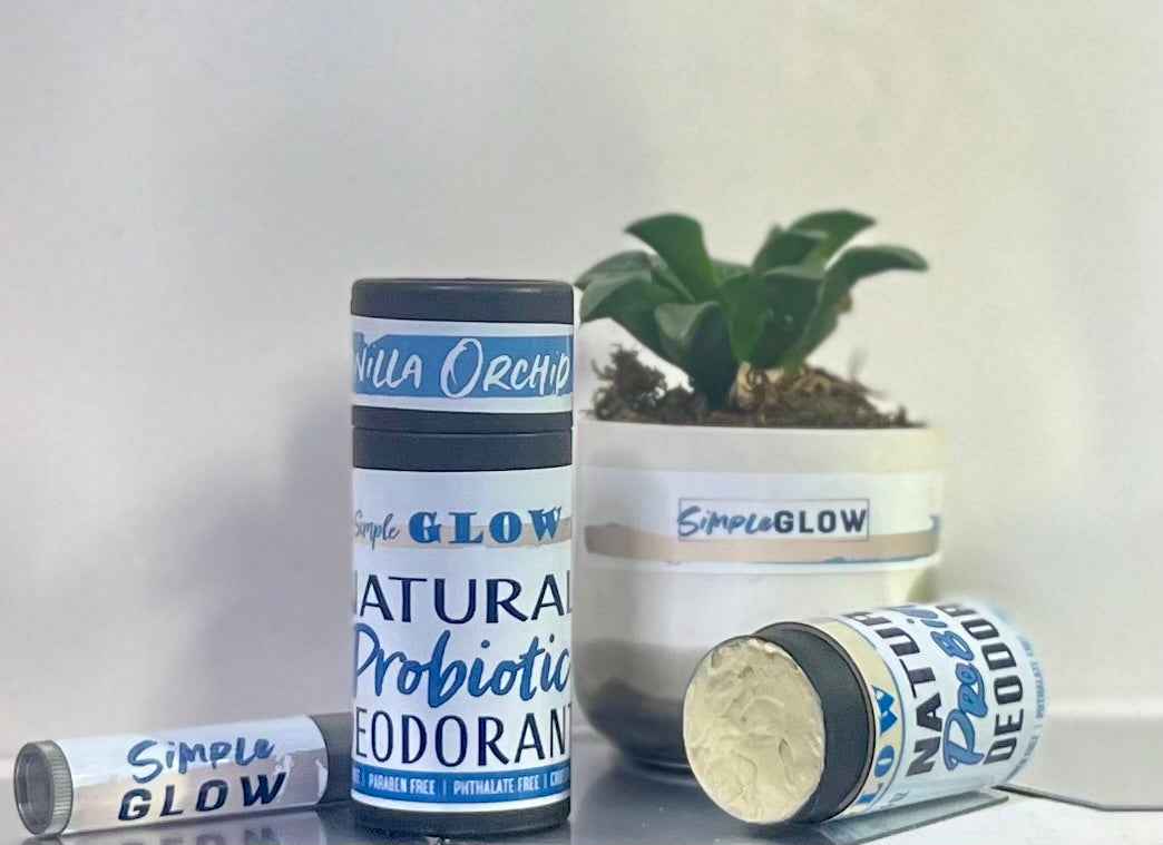 Natural Probiotic Deodorant + Magnesium, Zinc (small) - Strong, Sensitive Skin Formula | Organic Zero-Waste & Custom Scents