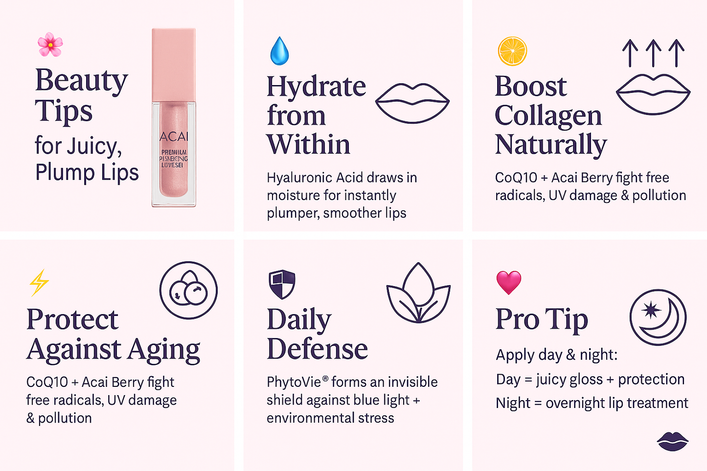 Razz Plumping Lip Gloss - Vitamin C, HyA, CoQ10 • Sweet Berry, Natural Lip Plumping Gloss