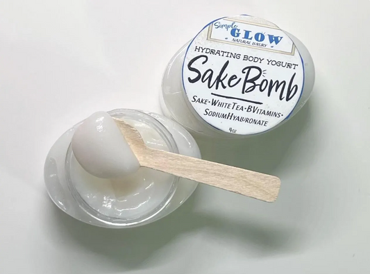 SakeBomb by Simple Glow moisturizes body with natural, clean ingredients