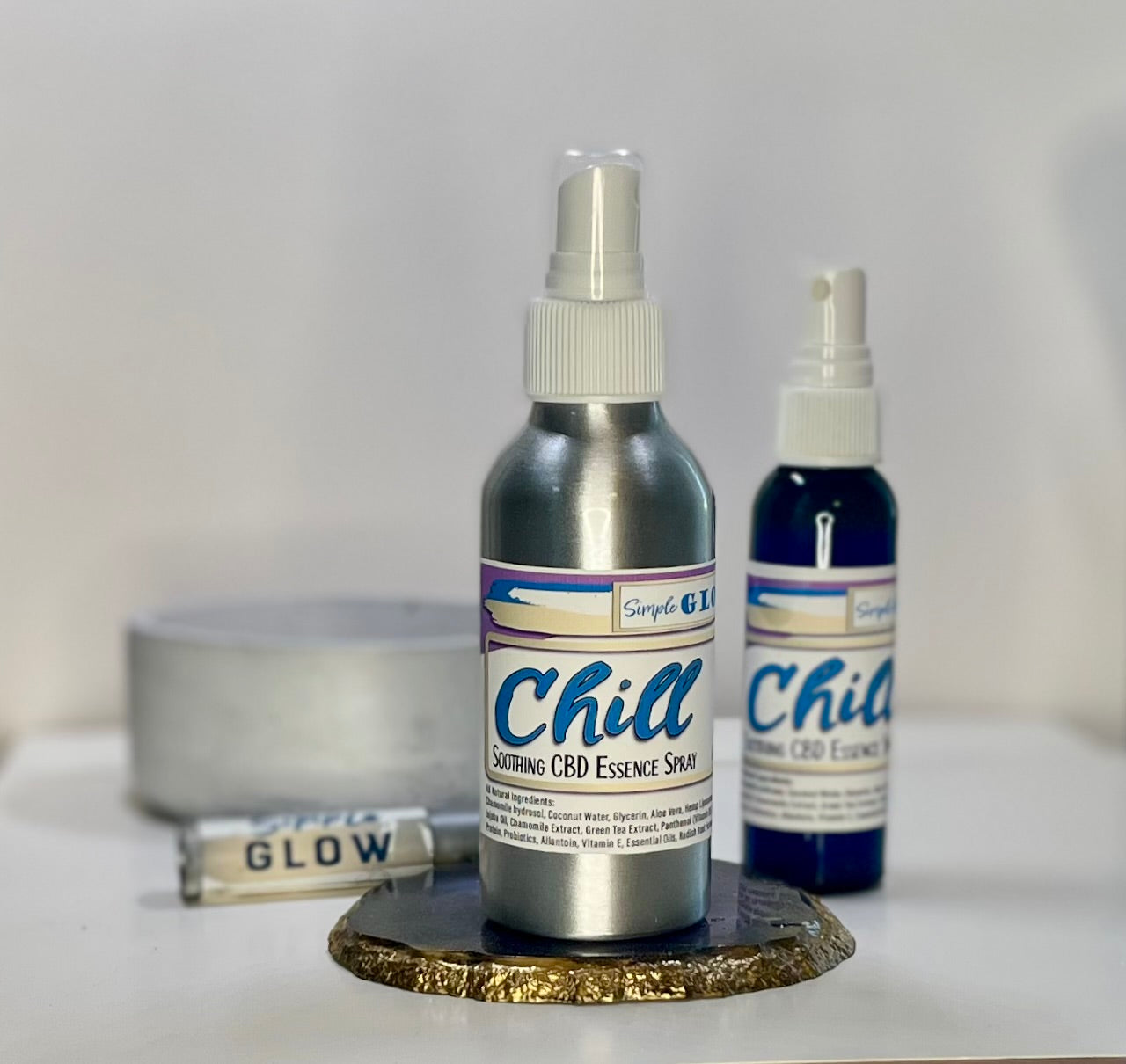 2oz and 4oz CHILL Chamomile-CBD toning spray 