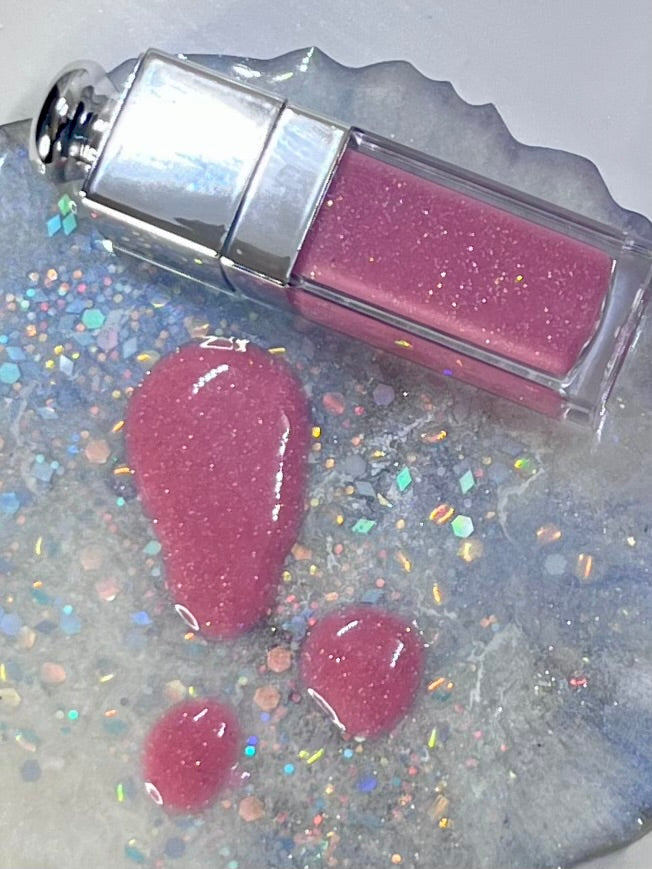 SoftPink Shimmer Plumping Lip Oil w/Vitamin C, HyA, CoQ10 - All-Natural Plumping Lip Gloss (Copy)