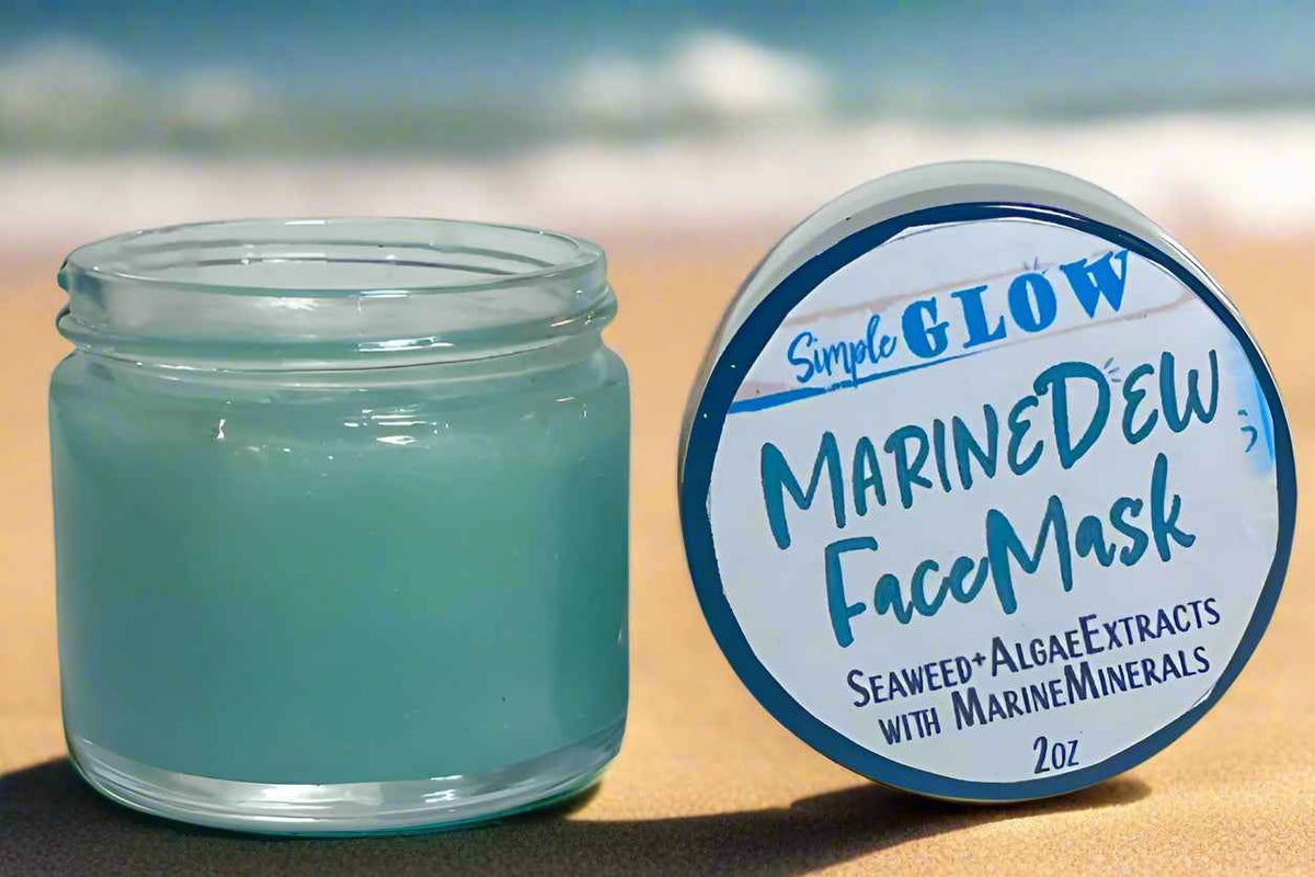 MarineDew Seaweed Hydrating Face Mask • All-Natural Anti-Aging Facial Gel Treatment