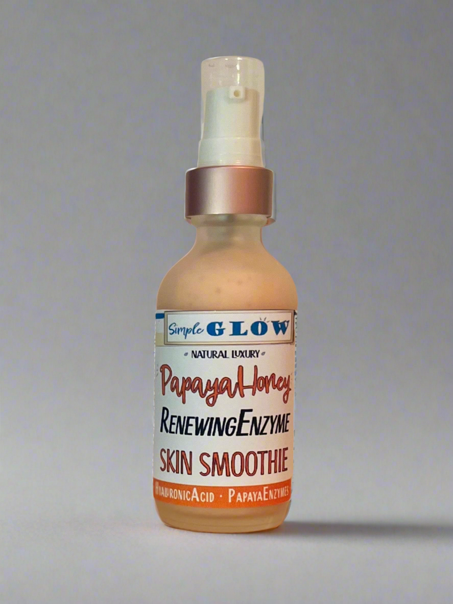 Papaya-Honey Enzyme Skin Smoothie - Exfoliating Brightening Facial Serum | Enzymes, Fruit Acids, VitaminB3, Wildflower Honey