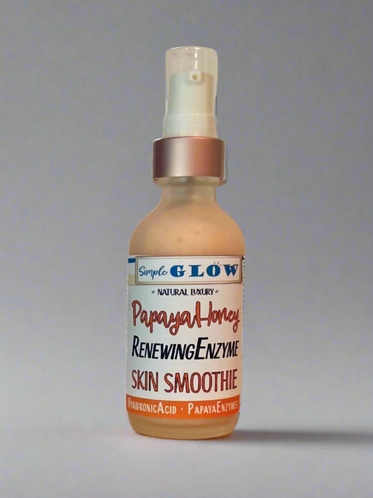 Papaya-Honey Enzyme Skin Smoothie - Exfoliating Brightening Facial Serum | Enzymes, Fruit Acids, VitaminB3, Wildflower Honey