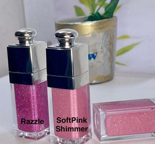 Sparkle Plumping Lip Gloss Bundle - SoftPink Shimmer & Razzle