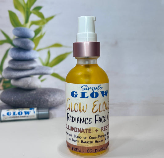 Glow Elixir Radiance Face Oil - Illuminate + Restore - lightweight daily oil for all skin types - Clean beauty