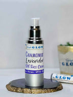 ChamomileLavender Natural Face Cream • Sensitive Skin Moisturizer w/Collagen Peptides - Optional SPF