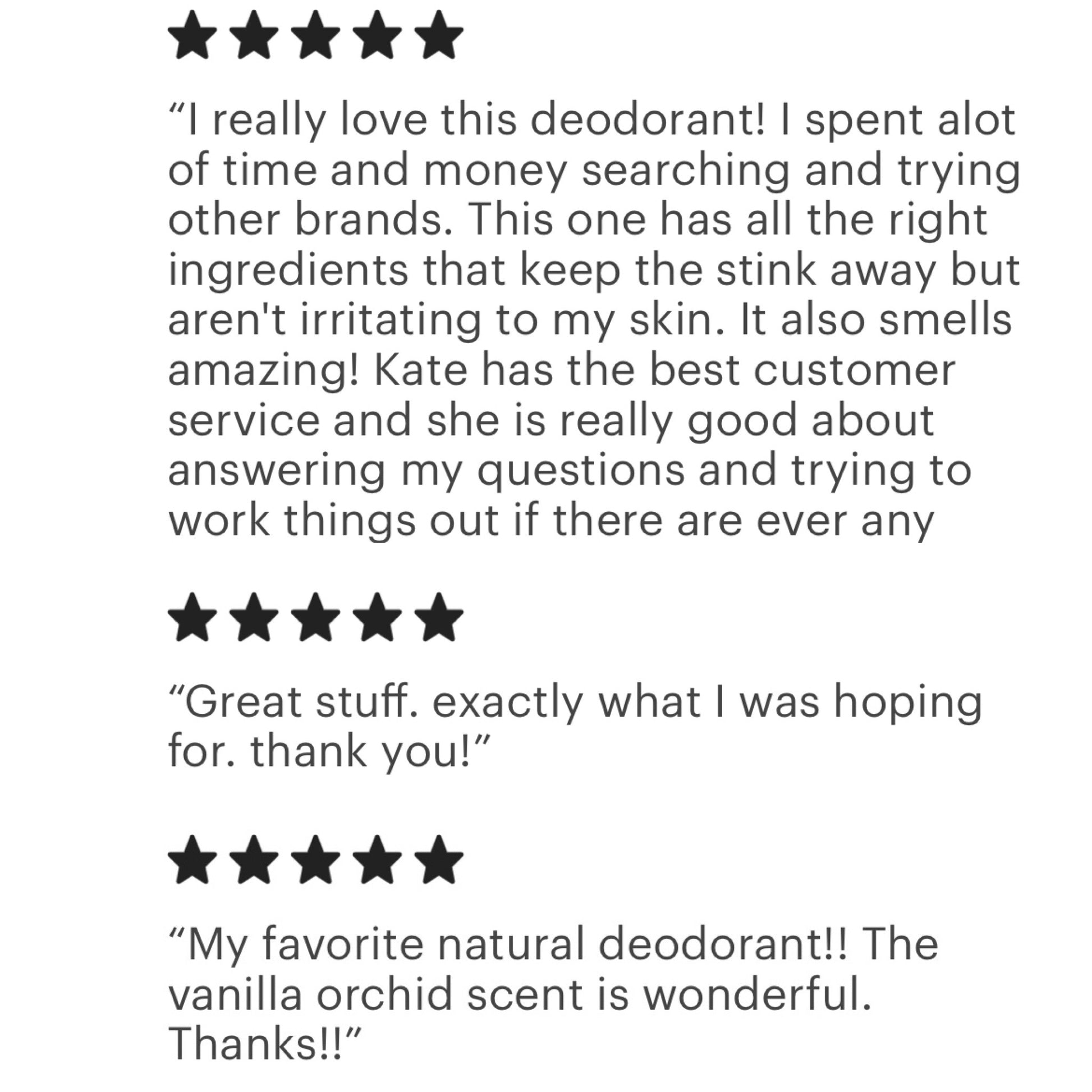 deodorant reviews