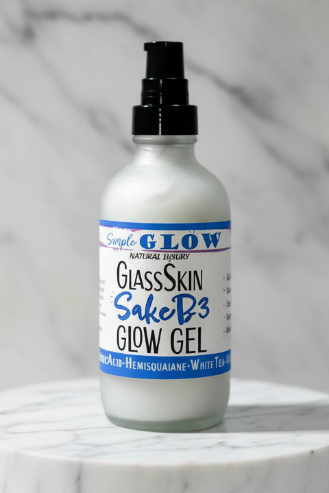 SakeB3 GlowGel for a dewy glass-skin finish