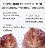 Body Butter & Body Polish - Moisture Skincare Duo - Natural, Clean Beauty Products | Gift Set Packaging - Simple Glow Skincare