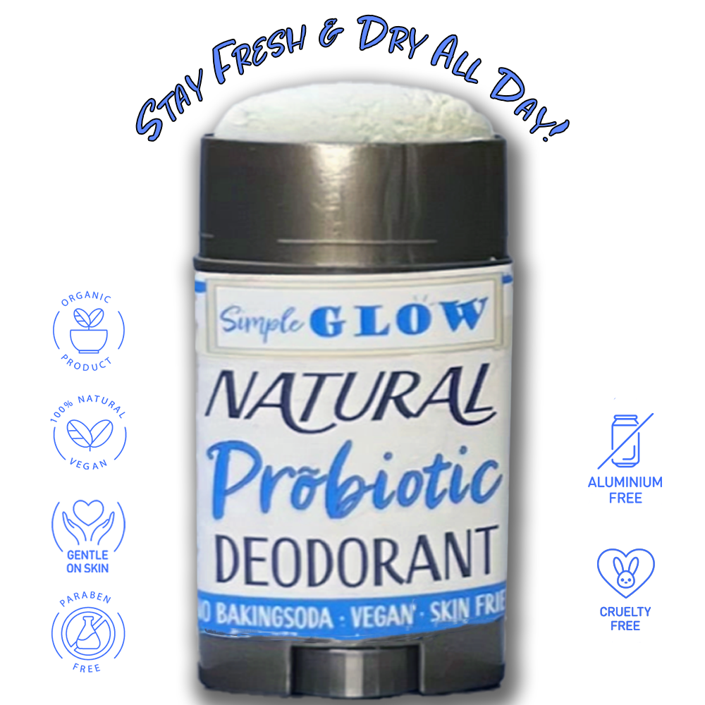 Natural Probiotic Deodorant with Magnesium + Zinc - Organic 2.5oz Deodorant