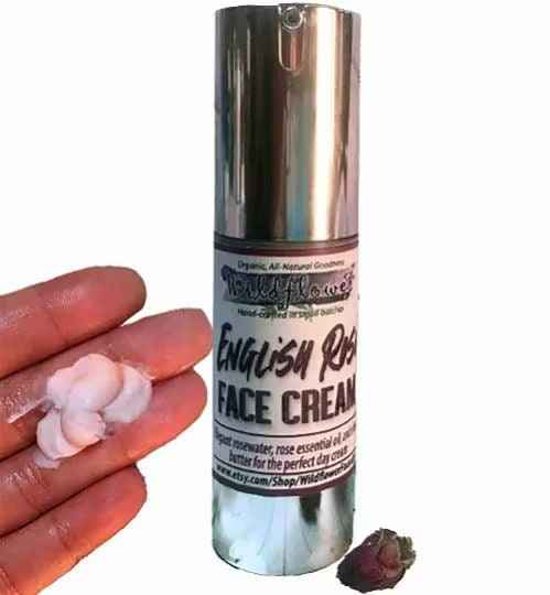 Rose Face Cream- Anti-Aging Moisturizer w/Collagen Peptides, Silk • SPF Option | Natural Moisturizer