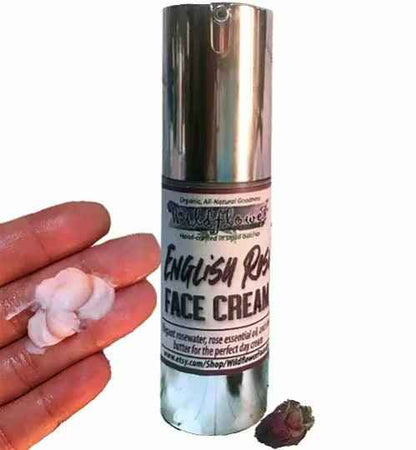 Rose Face Cream- Anti-Aging Moisturizer w/Collagen Peptides, Silk • SPF Option | Natural Moisturizer