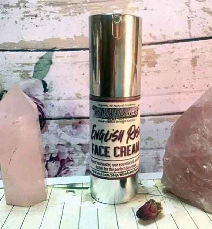 Rose Face Cream- Anti-Aging Moisturizer w/Collagen Peptides, Silk • SPF Option | Natural Moisturizer