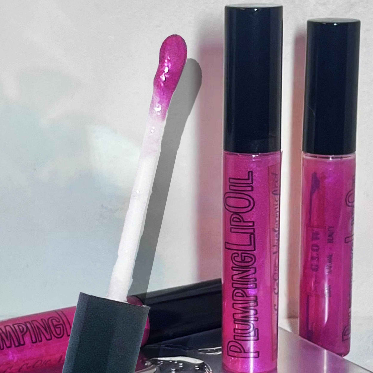 Razzle Plumping Lip Gloss - Vitamin C, HyA, CoQ10 • Sweet Berry, Natural Lip Plumping Gloss