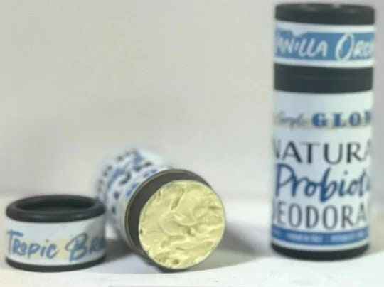 Natural Probiotic Deodorant + Magnesium, Zinc (small) - Strong, Sensitive Skin Formula | Organic Zero-Waste & Custom Scents