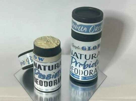 Natural Probiotic Deodorant + Magnesium, Zinc (small) - Strong, Sensitive Skin Formula | Organic Zero-Waste & Custom Scents