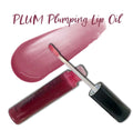 PLUM Plumping Lip Oil - Vitamin C, HyaluronicAcid, Peptides, CoQ10 | Natural Sheer Lip Plumping Gloss