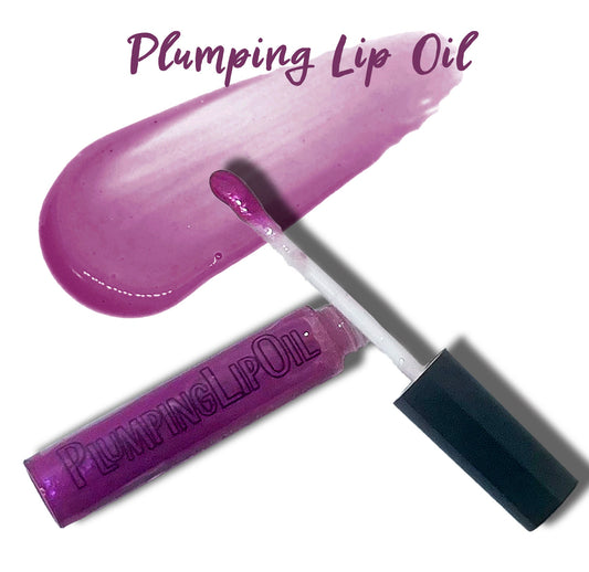 ACAI Premium Plumping Lip Oil- Vitamin C, HyA, CoQ10 | Sweet Berry All-Natural High-Gloss Lip Plump & Moisturizer