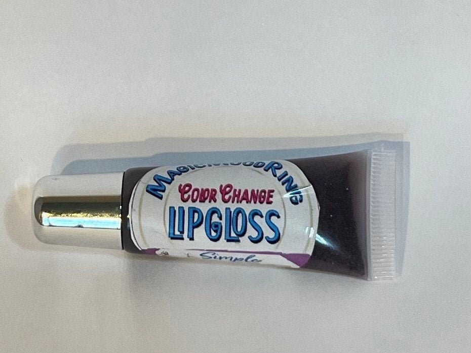 Mood Ring Color-Changing Lip Gloss- NonSticky High-Shine Lip Tint | All-Natural Lip Moisturizer & Color | Clean Nontoxic Makeup