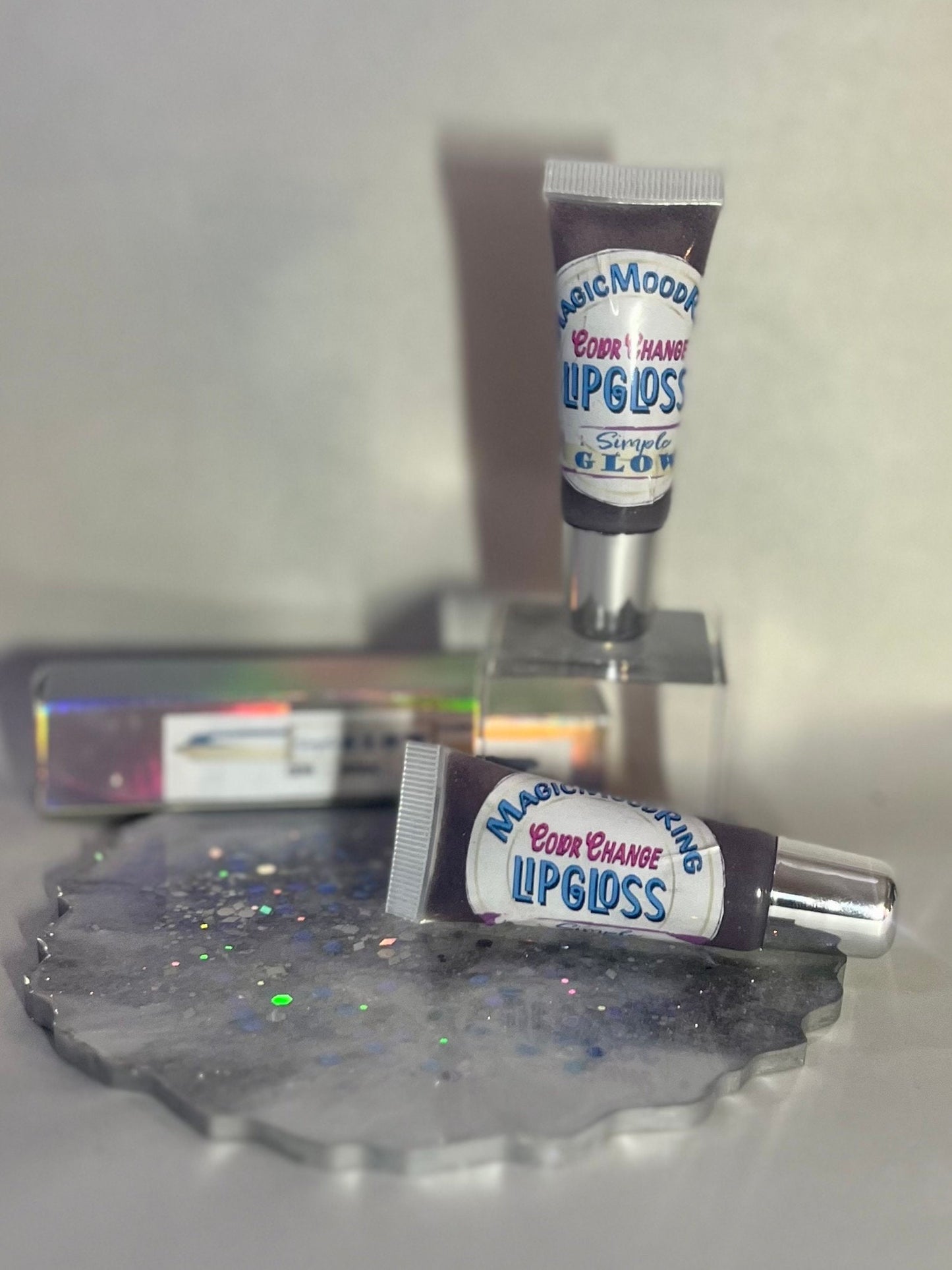 Mood Ring Color-Changing Lip Gloss- NonSticky High-Shine Lip Tint | All-Natural Lip Moisturizer & Color | Clean Nontoxic Makeup