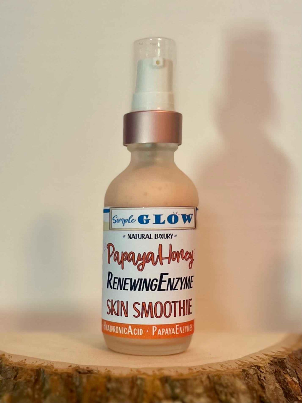Papaya-Honey Skin Smoothie - Exfoliating Brightening Facial Serum w/ Enzymes, Fruit Acids, Vitamin B3, Wildflower Honey
